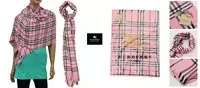 burberry foulard et echarpes impression rose